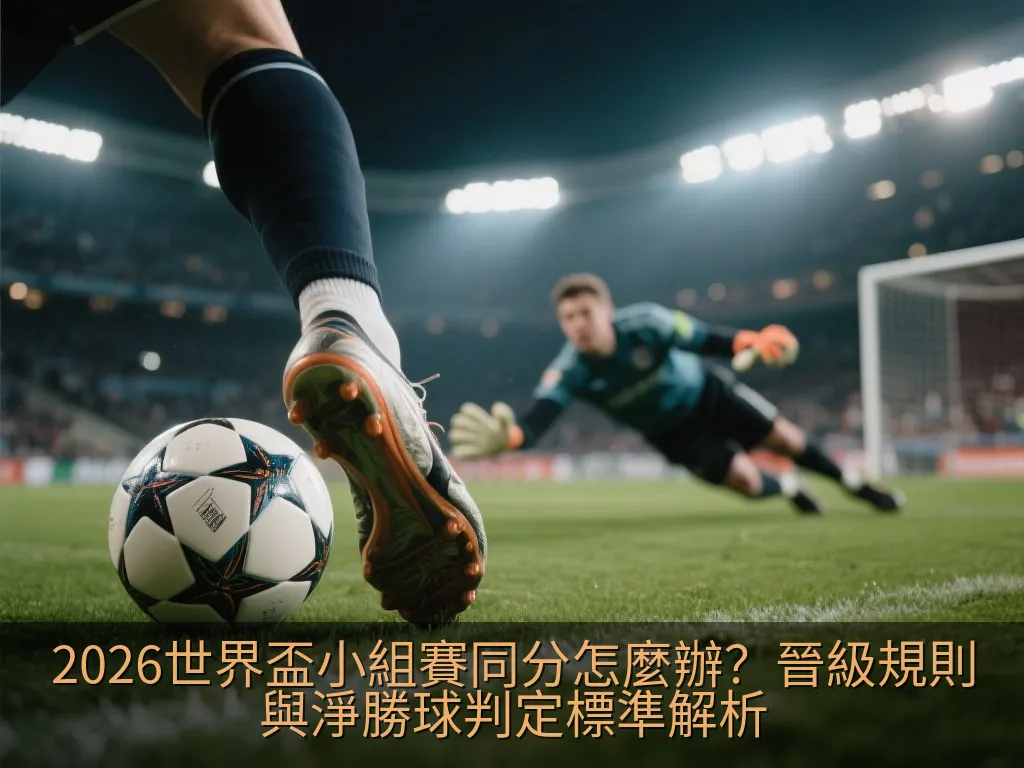 2026世界盃小組賽同分怎麼辦？晉級規則與淨勝球判定標準解析